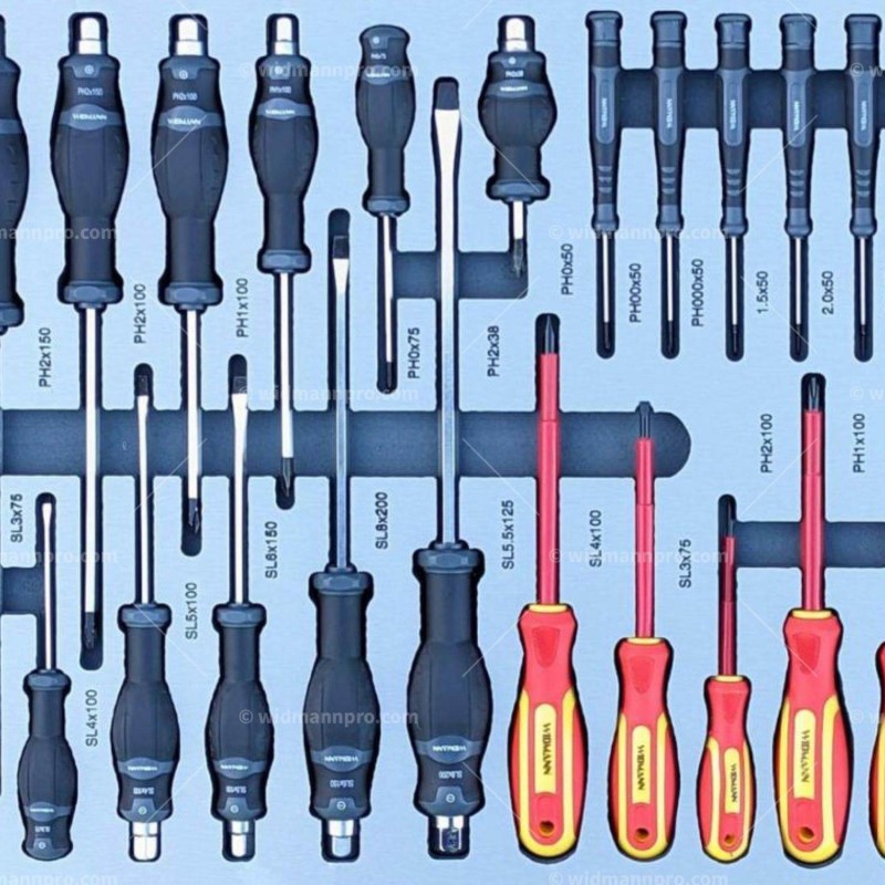 Servante d’atelier Widmann 7 tiroirs outillés