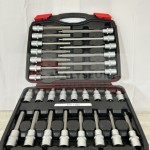 Coffret douilles torx 1/2″ male 6 pans